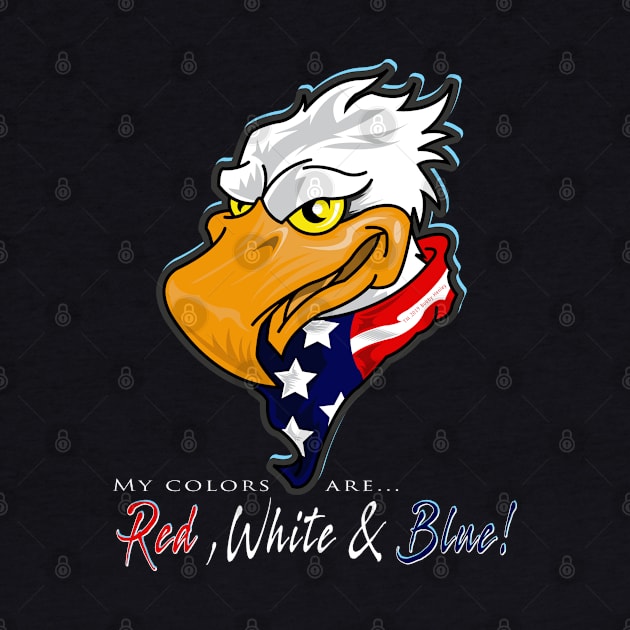 My colors...Red, White & Blue by Illustratorator